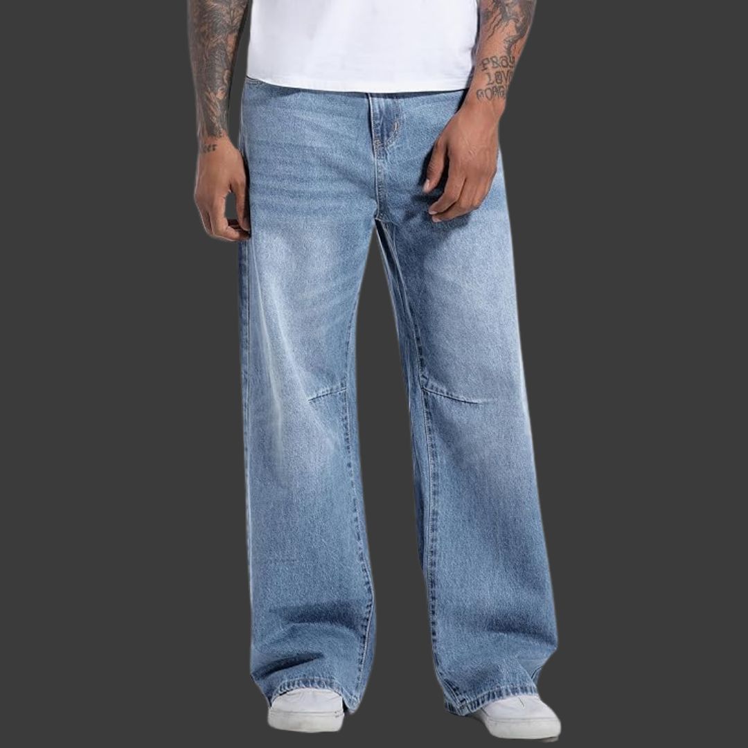 Nils – Moderna Straight-Leg Jeans för Herr