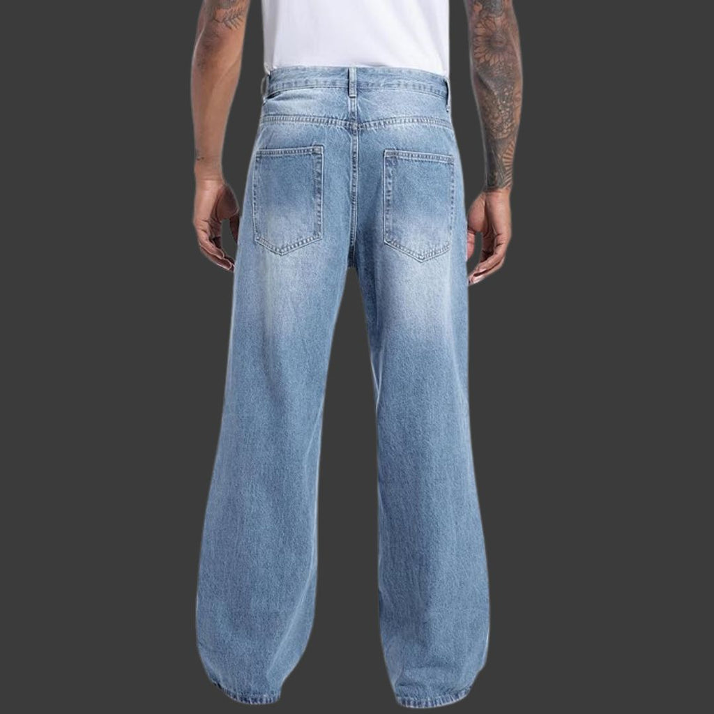 Nils – Moderna Straight-Leg Jeans för Herr