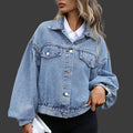 Elin – Trendig Puffärmad Denimjacka för Dam
