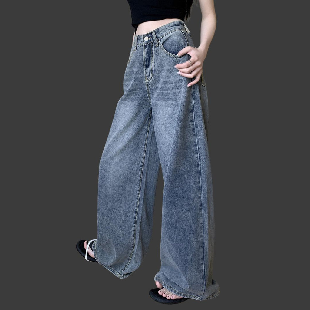 Saga – Klassiska Högmidjade Straight-Leg Jeans för Dam